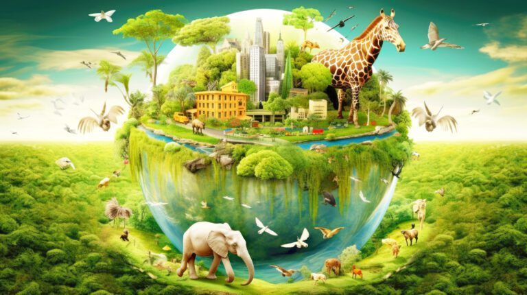 Illustration image, Nature and Sustainability, Eco-friendly Livi