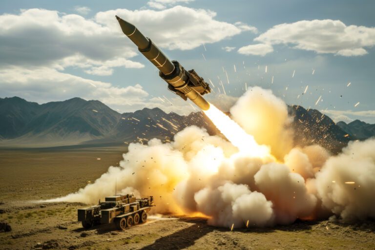 ground missile system launches a missile generative ai