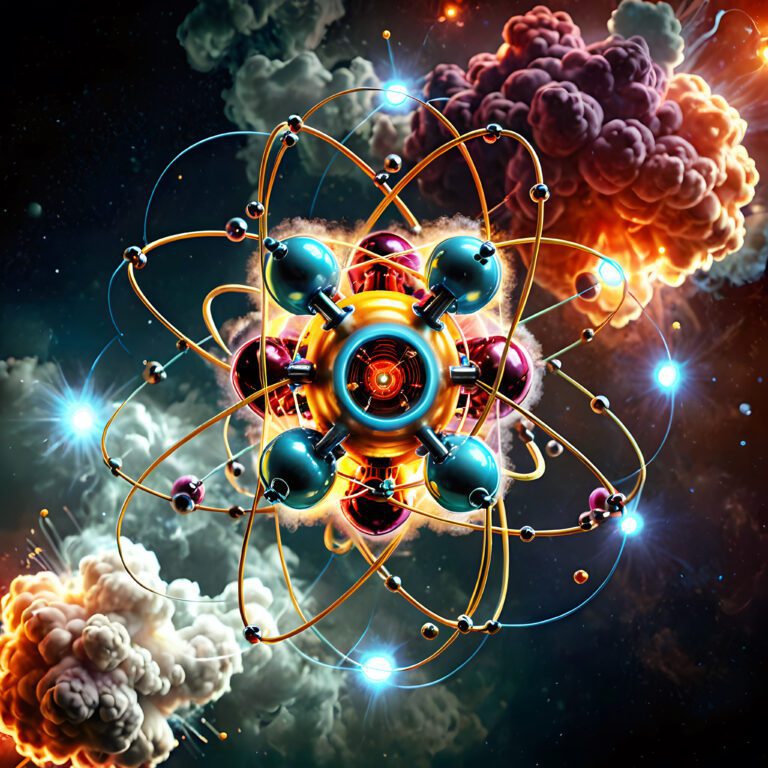 Atomic Explosion, Colorful Scientific Visualization