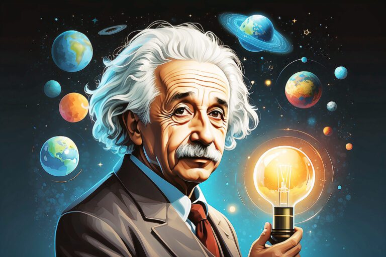 Illustration of Albert Einstein